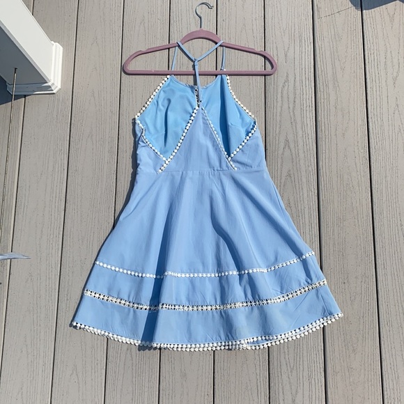 Light blue fit and flare dress - Picture 2 of 4